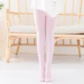 Rosa Tanzstrumpfhose für Kinder, bequeme elastische Strumpfhose Leggings für tägliches Training. - M (85-105CM) / Rosa