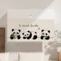 Panda pattern air conditioner wind deflector fabric cover for home bedroom anti direct blow. - Panda