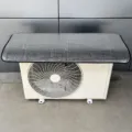 Housse de protection pour unite exterieure de climatiseur pare-soleil magnetique filet - Sans Installation Magnétique Forte / 1 Pièce / Argent