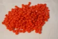 DIY jewelry accessory red flat round spacer beads for bracelet making details shot - 4*8mm / Red