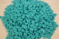 Perline distanziatrici DIY blu perline rotonde piatte sfuse per accessori di creazione - Blu