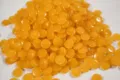 Amber color flat round bead spacers detail, ideal for DIY jewelry making and bracelets. - 4*8mm / Beeswax Yellow