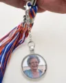 DIY graduation tassel photo pendant with time gemstone tray and custom picture display for cap. - 16