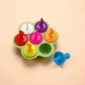7-hole baby food mold with cover, DIY silicone popsicle and complementary food maker for home use. - 7-Hole Baby Food Mold (Green)