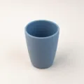Blue silicone training cup for babies, drop-proof food-grade toddler water cup. - Grey Blue