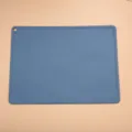 Blue rectangular silicone placemat waterproof heat-resistant table mat for dining and baby use. - 40x60cm / Morandi Blue