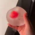 Pink handmade stress relief squeeze toy, soft mochi water ball for hand relaxation and fun. - Strawberry Maltose / Regular / Pink