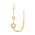 Silicone pacifier chain for baby, amber star design teething clip, safe infant anti-lost rope. - Star Nano Silver