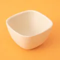 Silicone baby mini bowl square food grade infant feeding tableware small bowl for kids - Off White