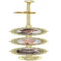 DIY Memorial Photo Charm Pendant Gold Metal 2026 Graduation Ornament Custom Picture Frame - Style 6