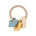 Set massaggiagengive per neonati in silicone, perline carine con stella e luna. - Cielo Stellato