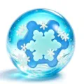 Blue crystal glass snowflake stress ball decorative paperweight clear texture winter gift - Christmas Snowflake / 5.5cm Maltose OPP Bag