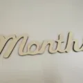 Houten baby maandelijkse mijlpaal foto prop maand letter muursticker wanddecoratie - Houten Letter Months
