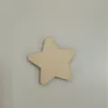 Stella in legno decorazione colore legno naturale pentagramma accessorio foto puntello - Accessori stile C numeri e lettere - Pentagramma