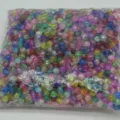 Colorful glass crackle beads for DIY jewelry making, mixed color crystal loose beads detail. - 8mm / Multicolor