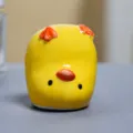 Mignonne figurine de poussin en céramique jaune, décoration de bureau guérison mignonne. - Ornement de Canard Mignon (Equilibre sur les mains-Jaune)