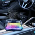 Difusor de aroma inteligente para coche, ambientador electrónico con luz y aroma de té blanco. - Recargable Luz Constante de 5 Colores / Té Blanco de Gardenia