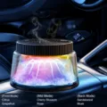 Difusor de aromaterapia solar para coche, modelo negro de almacenamiento con luz. - Energía Solar / Flor de cerezo pura