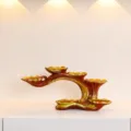 Creative Multi-Layer Display Stand Red Gold Finish Storage Rack For Home Decor New - Ruyi Display Stand