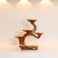 Multi-layer creative tree branch lotus leaf display stand resin home office desktop decor ornament - Prosperity Display Stand