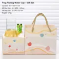 Süßer Frosch Hydrokultur Vase Geschenke Set, kreative Harz Tier Pflanztopf für Dekoration. - Frosch Geschenktüte Set
