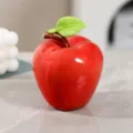 Decoracion de manzana de ceramica de simulacion creativa para salon mesa hogar regalo - Hoja Derecha