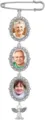 DIY photo frame brooch memorial pin silver alloy wedding bouquet charm pendant for gift - Three Photo Frames