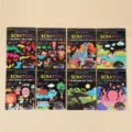 Ninos DIY Cuaderno de Raspado Magico Pintura Color Papel para Raspar con Boligrafo Juguetes - Pintura para Rascar Creativa (8 Páginas)