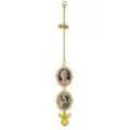 Custom Photo Car Charm 2026 Memorial Hanging Ornament with Double Frames and Angel Wings - Angel / Double Frame / Gold