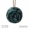 Éponge de douche rose bleu foncé, doux pouf de douche en maille pour le corps 13x8cm - 70g / Bleu encre