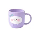 Thickened children mouthwash cup with cute cartoon design, anti-fall plastic brushing cup. - 1 Piece/Pack / Purple