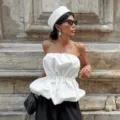 Weisses trägerloses Puff Schlauchtop Sommer Mode sexy tailliertes Design Oberteil V - S / Oberteile / Weiß