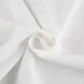 White fabric texture detail close up soft woven material plain solid color view. - S / Tops / White