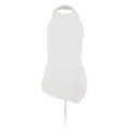 Women solid color halter neck sleeveless backless top casual summer fashion simple chic shirt - S / Tops / White