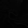 Primer plano detallado de tela de terciopelo coreano negro, textura suave con brillo elegante. - S / Vestidos / Negro