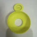 Silicone ice cream drip holder anti-mess popsicle catcher guard for kids frozen snacks - Yellow