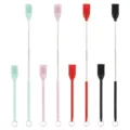Telescopic silicone mini spatula brush, extendable jar scraper in 4 colors variant. - Oil Brush / Pink
