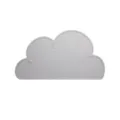 Details of the grey silicone cloud placemat for baby, safe feeding mat for kids dining table. - Gray