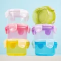 Colorful baby food storage containers, leakproof sealed snack boxes for kids and jam. - Single Bulk Pack / Girl Pink