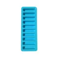 Silicone Ice Cube Tray 10 Grids Long Cylinder DIY Mold for Home Kitchen Bar Tool - Sky Blue