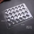 Klare Plastik Herz Schokoladenform DIY Backwerkzeug fuer Bonbon Gelee Schale 26.5cm - Herzform / Transparente Herz-Schokoladenform