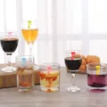 Segnapunti per bicchieri da vino in silicone, etichette colorate per feste in casa - A forma di goccia