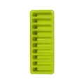 Green 10-cavity silicone cylindrical ice cube tray mold for home DIY making, flexible. - Light Green