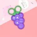 Cute grape shaped children safety scissors with green handles for craft art and school use - Grape Small Scissors / 1 Piece/Pack