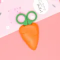 Cute carrot safety scissors for kids, creative plastic manual craft paper scissors tool. - Carrot Small Scissors / 1 Piece/Pack