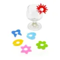 Colorful silicone wine glass markers set, cute shape drink charms for party glass identification. - Mixed Shapes