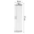 Clear Acrylic Monitor Memo Board Side Sticky Note Holder Desk Organizer 31cm Display - H 311 x W 80 x D 2mm / Transparent Color (Right Side)