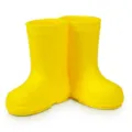 Yellow rain boot toothbrush holder cute cartoon mini couple toothbrush stand desktop organizer - Yellow