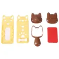 Cute dog rice ball mold set, yellow and brown cartoon kitchen baking tool item. - Dog / Default
