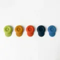 Creative sun hat silicone wine bottle stopper set, food grade seal cap, multi-color barware. - Multicolor (5 per Pack)